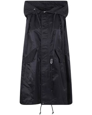 Sacai Jassen ,Zwart ,Nylon Nylon Twill Hoodie Vest