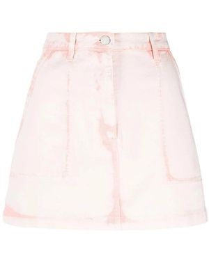 Alberta Ferretti A-Line Denim Rok - Roze