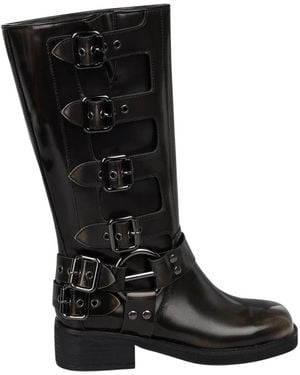 Alma En Pena. High Boots - Black