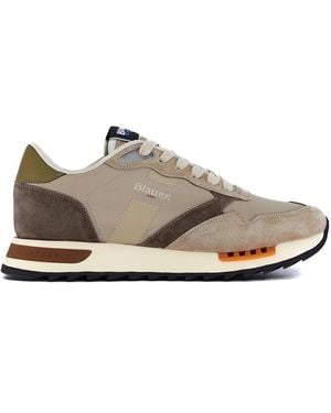 Blauer Sneakers - Gris