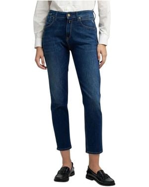 Replay Cropped Jeans - Blue