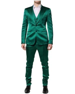 Dolce & Gabbana Single Breasted Suits - Green
