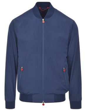 Kiton Bomber Jackets - Blue