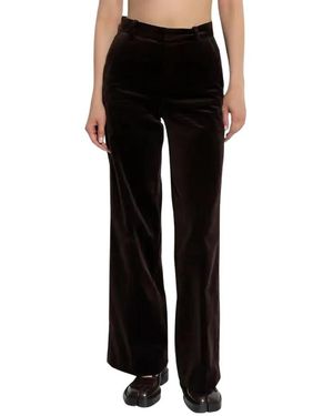 Zadig & Voltaire Broeken ,Bruin ,Katoen Panol Velvet Broeken - Zwart