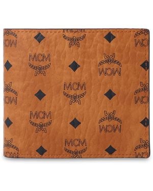 MCM Visetos Billfold Wallet - Braun