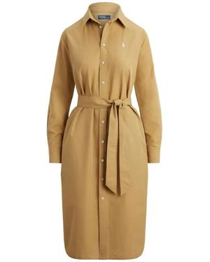 Polo Ralph Lauren Shirt Dresses - Natural