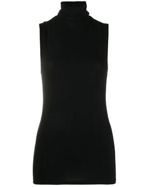 Majestic Filatures Sleeveless Tops - Black