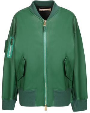 Blanca Vita Bomber Jackets - Green