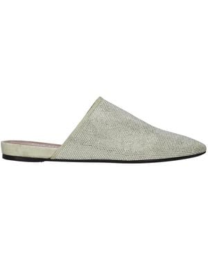 Premiata Schoenen ,Grijs ,Suède Mule Crystal Ice - Wit