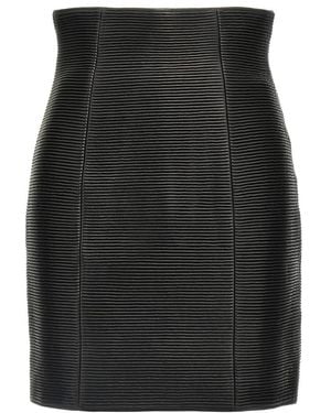 Balmain Leather Skirts - Black
