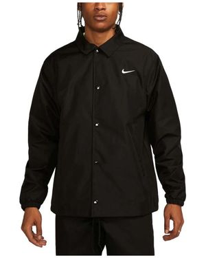Nike Gevoerde Coaches Jas Zwart Stijlvol