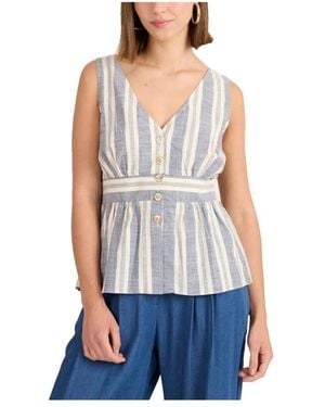 Naf Naf Sleeveless Tops - Blue