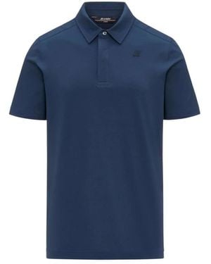K-Way Tops ,Blauw ,Katoen Viggo Polo