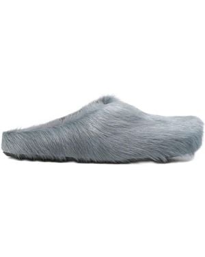 Marni Schoenen ,Blauw ,Fussbett Sabot - Grijs