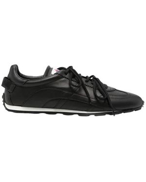 DSquared² Schoenen ,Zwart ,Leer Maple-Leaf Leren Sneakers
