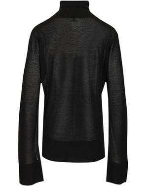 TOTEME Rollkragenpullover Mit Schlitzärmeln - Schwarz