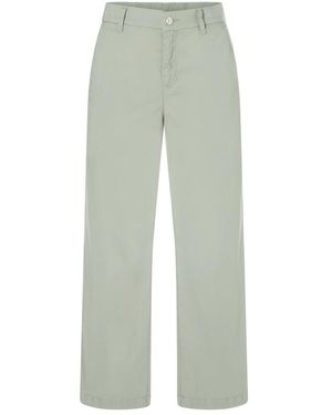 M·a·c Cari Fade Out Leichte Gabardine Jeans - Grün
