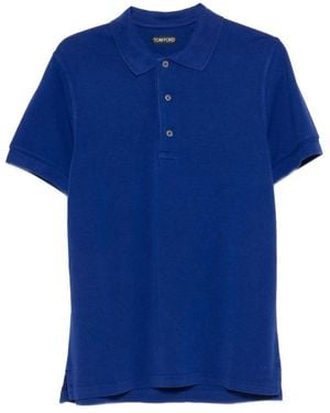 Tom Ford Polo Shirts - Azul