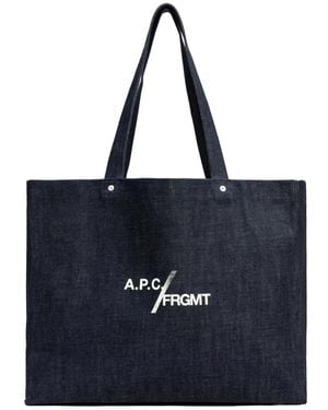 A.P.C. Tote Bags - Blue