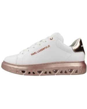 Karl Lagerfeld Kapri Kite Lo Lace Lthr - Wit