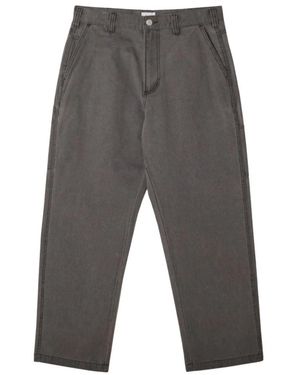 Obey Broeken ,Grijs ,Katoen Big Timer Carpenter Pant