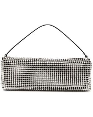 Alexander Wang Mesh-Design Kristallverzierung Rechteckige Tasche - Grau
