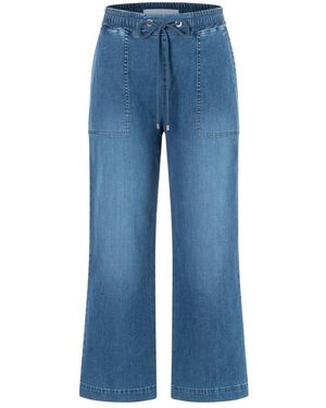M·a·c Cropped Jeans - Azul
