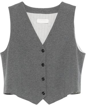 Circolo 1901 Cashmere Touch Vest - Grijs