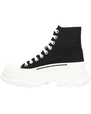 McQueen Lace-Up Boots - Black