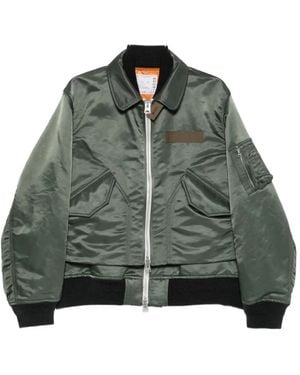 Sacai Jassen ,Groen ,Satijn Buitenlaag