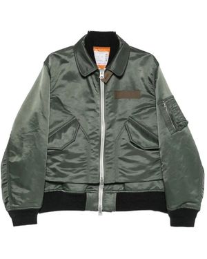 Sacai Jassen ,Groen ,Satijn Buitenlaag
