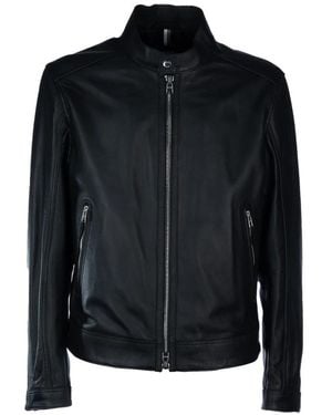 HUGO Leather Jackets - Black