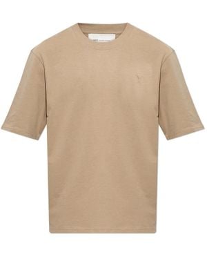 Ami Paris De Coeur T-Shirt - Naturel