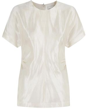 Loulou de Saison Overhemden ,Wit ,Leer Pero Blouse