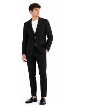 Gianni Lupo Kostuums ,Zwart ,Single-Breasted Blazer