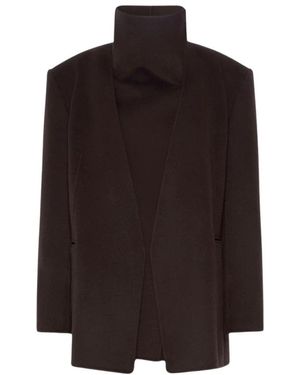 Sportmax Jassen ,Bruin ,Wol Spsmanna Jas