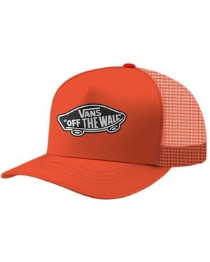 Vans Klassische Trucker Cap Mit Gebogenem Schirm Und Patch - Rot