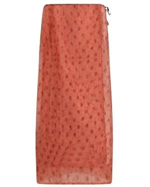 Ganni Midi Skirts - Rosso