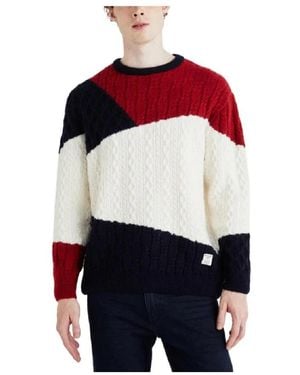 Pepe Jeans Round-Neck Knitwear - Red