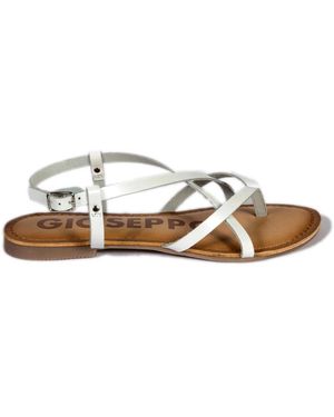 Gioseppo Schoenen ,Wit ,Leer Lelex Sandaal - Bruin