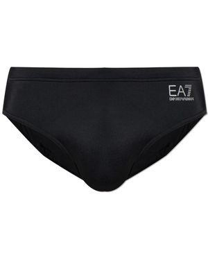 EA7 Badeshorts - Schwarz
