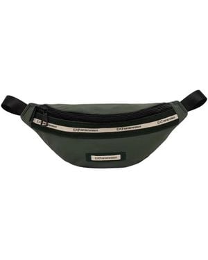 EA7 Logo Serie Nylon Gürteltasche - Schwarz