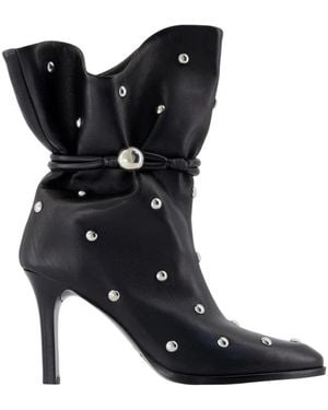Isabel Marant Schwarze Leder-Stiefeletten