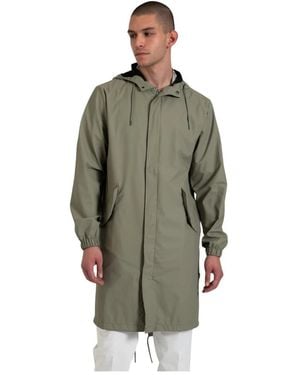 Rains Waterdichte Polyester Regenjas Met Coating - Groen