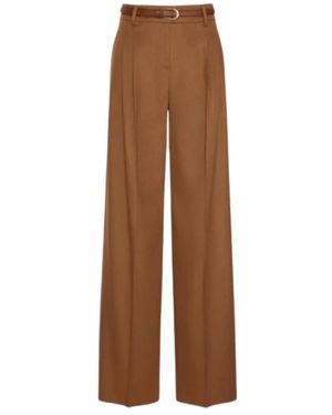 Max Mara Weite Wollhose - Braun