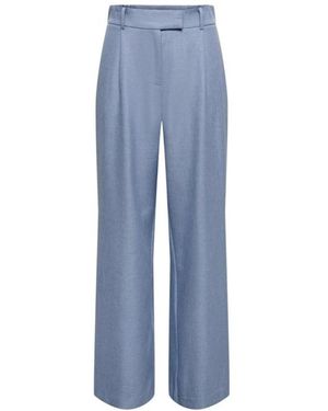ONLY Broeken ,Blauw ,Wijde Pijpen Broek