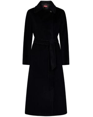 Max Mara Belted Coats - Black