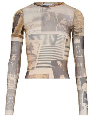 Jean Paul Gaultier Long Sleeve Tops - Neutro