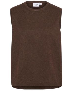 Saint Tropez Round-Neck Knitwear - Brown