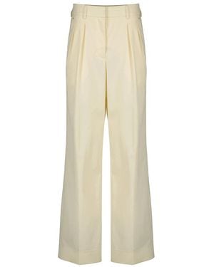 Moncler Wide Trousers - Natural